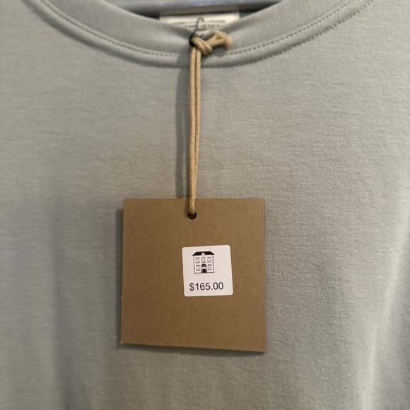 Round neck open sided ladies tee-shirt. Light Green - Picture 3 of 6